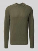 Gebreide pullover met ribboorden, model 'Kristian'