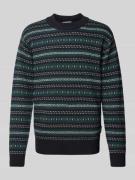 Gebreide pullover met ribboorden, model 'Klaes'