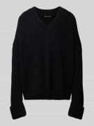 Gebreide pullover met V-hals, model 'DANILIO'