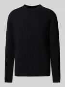 Gebreide pullover met ronde hals, model 'LEANDO'