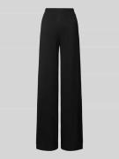 Wide leg stoffen broek met ritssluiting opzij, model 'BEFORE'