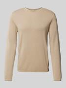 Gebreide pullover met ronde hals, model 'ELEO'