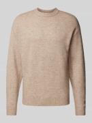 Gebreide pullover met ronde hals, model 'OLLIE'