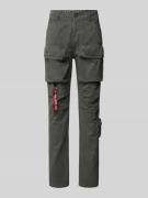 Regular fit cargobroek met riemlussen, model 'Tactical Pant'