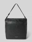 Handtas van leer met labeldetail, model 'CHUDY HOBO'