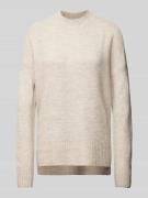 Oversized gebreide pullover met opstaande kraag, model 'LEFILE'