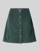 Corduroy minirok met knoopsluiting, model 'ETTA'