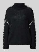 Gebreide pullover met ribboorden, model 'CHOCA'