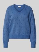 Gebreide pullover met extra brede schouders, model 'TULI'