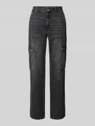 High waist jeans in cargozakken, model 'JUNE'