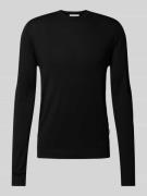 Gebreide pullover met ronde hals, model 'WYLER LIFE'