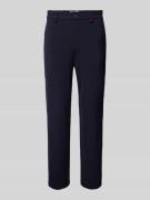 Regular fit broek met riemlussen, model 'Lennox'