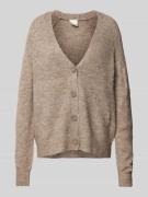 Gebreide cardigan met V-hals, model 'Kamara'