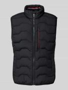 Regular fit bodywarmer met borstzak met rits