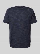 Regular fit T-shirt van katoenmix met borstzak