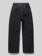 Wide leg jeans met 5-pocketmodel