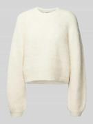 Gebreide pullover met extra brede schouders, model 'Sabi'