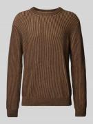 Gebreide pullover met ribboorden, model 'ANDRAAS'