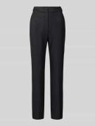 Feminine fit stoffen broek met riemlussen