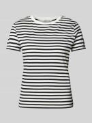 Boxy fit T-shirt en streepmotief