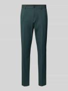 Tapered fit pantalon met persplooien