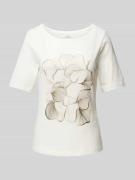 T-shirt met goudprint