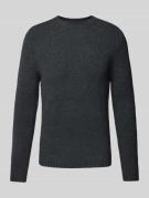 Gebreide pullover met ronde hals, model 'ZAC'