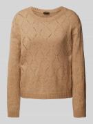 Gebreide pullover met ajourpatroon