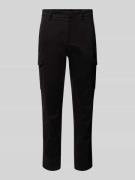 Tapered fit cargobroek met elastische band, model 'Rhett'