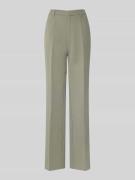 Straight leg pantalon met persplooien, model 'Alice'