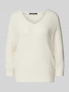 Gebreide pullover met ribboorden, model 'Tamita'