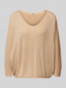 Gebreide pullover met V-hals