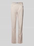 Slim fit broek met elastische band, model 'Pamina'