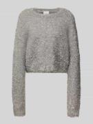 Oversized gebreide pullover met ronde hals, model 'BLIZI'