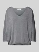 Gebreide pullover met V-hals