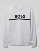 Sweatshirt met labelprint