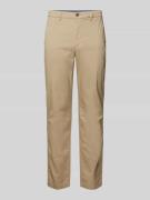 Straight leg chino met structuurmotief, model 'DENTON'