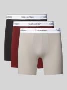 Boxershort met band met label in een set van 3 stuks