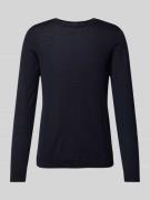 Gebreide pullover met ribboorden