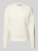 Gebreide pullover met ribboorden, model 'OLLIE'