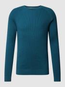 Gebreide pullover met ribboorden