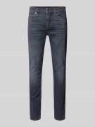 Slim fit jeans in labeldetail, model 'Delaware'