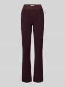 Slim fit broek met elastische band, model 'Pamina'