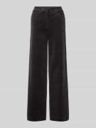 Flared broek met steekzakken, model 'CORDA'