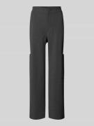 Straight leg stoffen broek met cargozakken, model 'Dark Shadow'