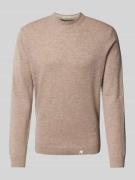 Gebreide pullover met labeldetails