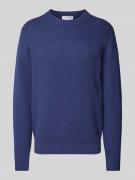 Gebreide pullover met ribboorden, model 'DANE'