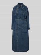 Trenchcoat in denimlook met riem