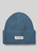 Beanie met labelpatch