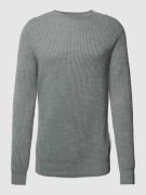 Gebreide pullover met ronde hals